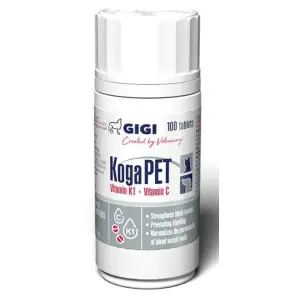 Витаминно-минеральный комплекс GiGi KogaPET (КогаПЭТ) для улучшения свертывания крови у собак и кошек 100 табл.