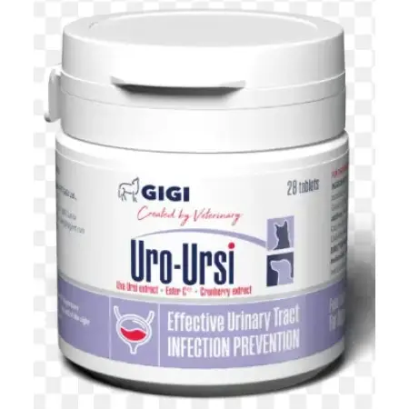 Вітамінно-мінеральний комплекс GiGi Uro-Ursi для профілактики сечокам'яної хвороби та циститів 1 капсула на 10 кг 14 табл.