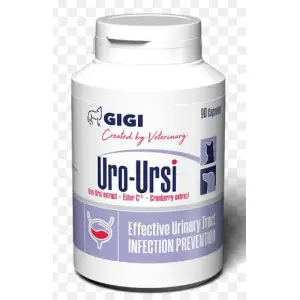 Вітамінно-мінеральний комплекс GiGi Uro-Ursi для профілактики сечокам'яної хвороби та циститів 1 капсула на 10 кг 90 табл.