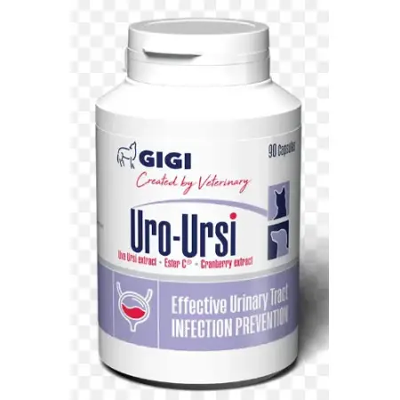 Вітамінно-мінеральний комплекс GiGi Uro-Ursi для профілактики сечокам'яної хвороби та циститів 1 капсула на 10 кг 90 табл.