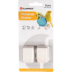 Flamingo Pickstone ФЛАМІНГО мінеральний камінь для птахів, 2.8х4х2см 2 шт