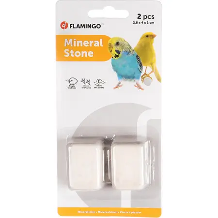 Flamingo Pickstone ФЛАМИНГО минеральный камень для птиц, 2.8х4х2см 2 шт