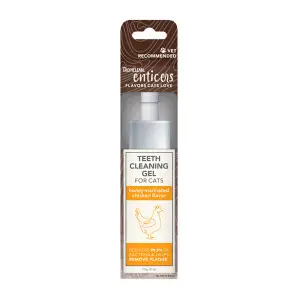 Гель TropiClean ( Тропіклін ) для догляду за ротовою порожниною Enticers Курка маринована медом (No Brush), для котів, 59 мл