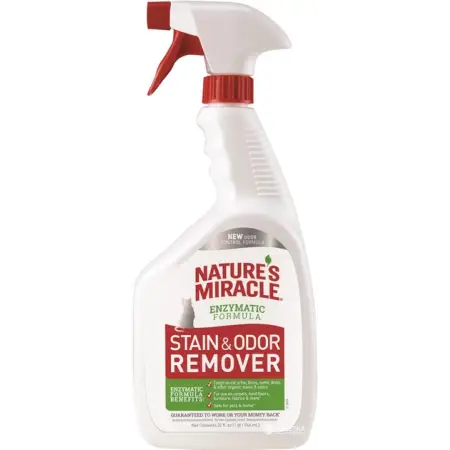Спрей 8in1 Nature's Miracle Stain & Odor Remover для усунення плям та запахів, для кішок 946мл