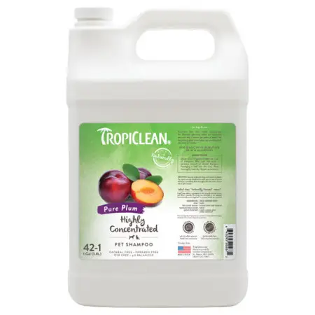 Шампунь TropiClean (Тропиклин) Чистая слива, концентрат 1:42, дезодорирующий, для собак и кошек, 3,8 л