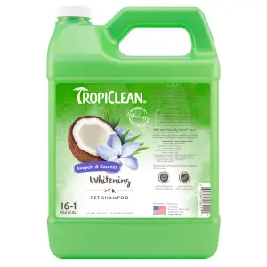 Шампунь TropiClean ( Тропіклін ) Імбир і кокос, концентрат, для білої шерсті, для собак та котів, 3,8 л