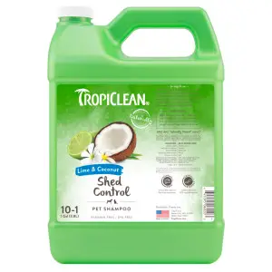 Шампунь TropiClean (Тропиклин) Лайм и кокос, концентрат, для ускорения линьки, для собак и кошек, 3,8 л