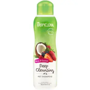 Шампунь TropiClean (Тропиклин) Ягоды и кокос, глубокая очистка, для собак и кошек, 355 мл