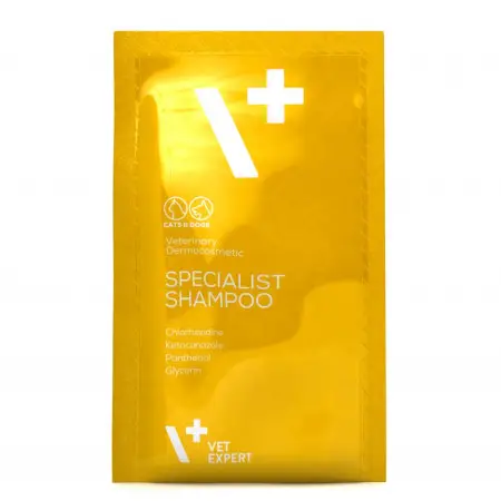 Vet Expert Specialist Shampoo Антибактеріальний протигрибковий шампунь для котів і собак, саше 20х15мл