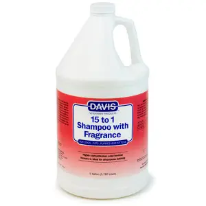 Davis 15 to 1 With Fragrance ДЕВІС 15:1 шампунь з ароматом для собак і котів, концентрат , 3,8 л