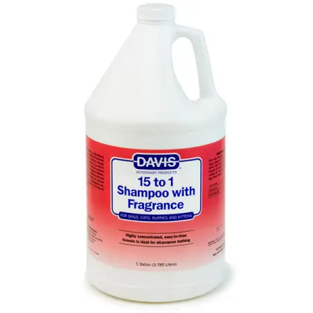 Davis 15 to 1 With Fragrance ДЕВІС 15:1 шампунь з ароматом для собак і котів, концентрат , 3,8 л