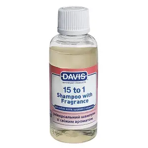 Davis 15 to 1 With Fragrance ДЕВІС 15:1 шампунь з ароматом для собак і котів, концентрат , 50 мл