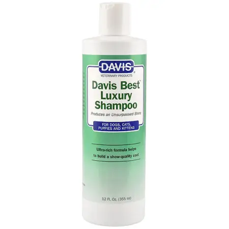 Davis Best Luxury Shampoo ДЭВИС БЕСТ ЛАКШЕРИ шампунь для блеска шерсти у собак и кошек, концентрат, 355 мл