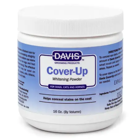 Davis Cover-Up Whitening Powder ДЕВІС КАВЕР-АП маскувальна відбілювальна пудра для собак і котів , 300 г