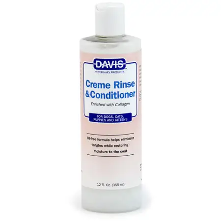 Davis Creme Rinse & Conditioner ДЕВІС КРЕМ РІНЗ ополіскувач та кондиціонер з колагеном для собак і котів, концентрат , 355 мл