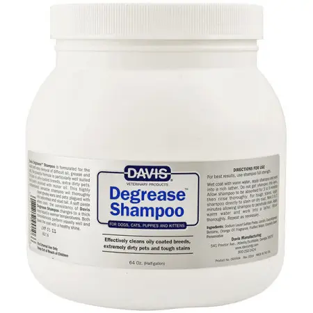 Davis Degrease Shampoo ДЕВІС ДЕГРІС знежирювальний шампунь для собак і котів , 1,89 л