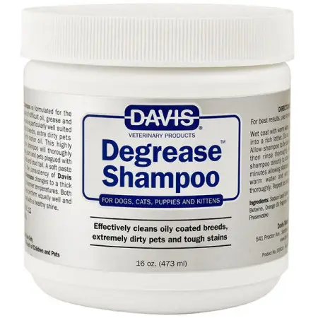 Davis Degrease Shampoo ДЕВІС ДЕГРІС знежирювальний шампунь для собак і котів , 473 мл