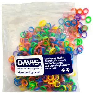 Davis Neon ДЕВІС НЕОН резинки для шерсті , 500 шт./уп. см., Діаметр – 0,6 см 