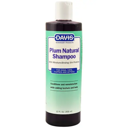 Davis Plum Natural Shampoo ДЕВІС НАТУРАЛЬНА СЛИВА шампунь з протеїнами шовку для собак і котів, концентрат , 355 мл