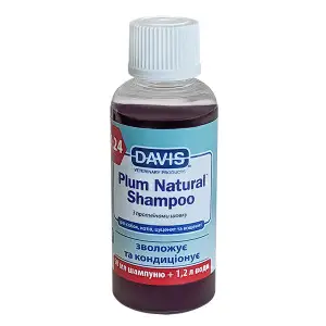 Davis Plum Natural Shampoo ДЕВІС НАТУРАЛЬНА СЛИВА шампунь з протеїнами шовку для собак і котів, концентрат , 50 мл