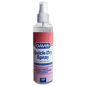 Davis Quick-Dry Spray ДЕВІС ШВИДКА СУШКА спрей для собак і котів , 200 мл
