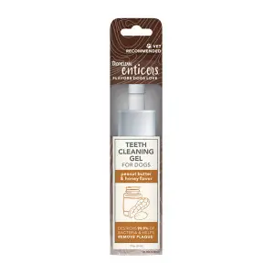 Гель TropiClean ( Тропіклін ) для догляду за ротовою порожниною Enticers Арахісове масло та мед (No Brush), для собак, 59 мл