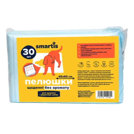 Пелюшки Smartis щоденні 45*60см, 28г/3г (30шт)