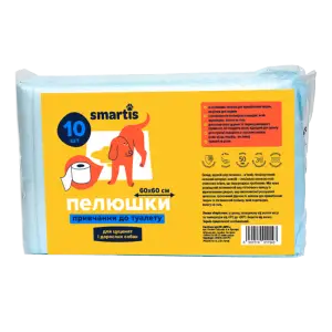 Пелюшки Smartis для привчання до туалету 60*60см, 38г/4г (10шт)
