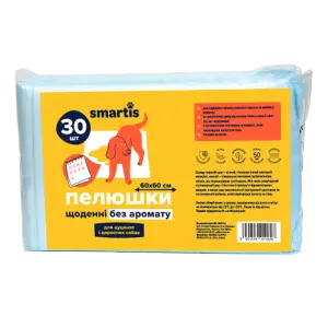 Пелюшки Smartis щоденні 60*60см, 38г/4г (30шт)
