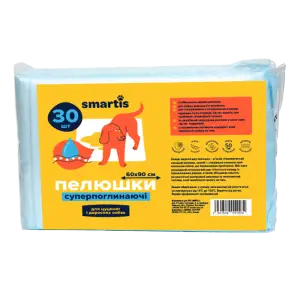 Пелюшки Smartis Суперпоглинаючі 60*90см, 60г/6г (30шт)
