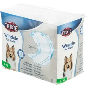 Підгузки Trixie для кобелів, S-M 30-46 см, 12 шт