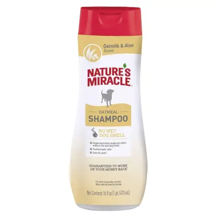 Шампунь 8in1 Nature's Miracle Oatmeal & Aloe Shampoo для собак з вівсяним молочком 473мл