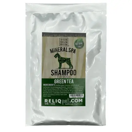 Шампунь Reliq Mineral Spa Shampoo Green Tea для собак з олією зеленого чаю 50 мл (S50T-GTA)