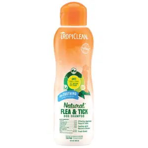 Шампунь TropiClean ( Тропіклін ) Flea & Tick Заспокійливий від бліх і кліщів, для собак, 592 мл