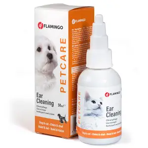 Flamingo Petcare Ear Cleaner ФЛАМІНГО краплі для чищення вух для собак та котів , 50 мл